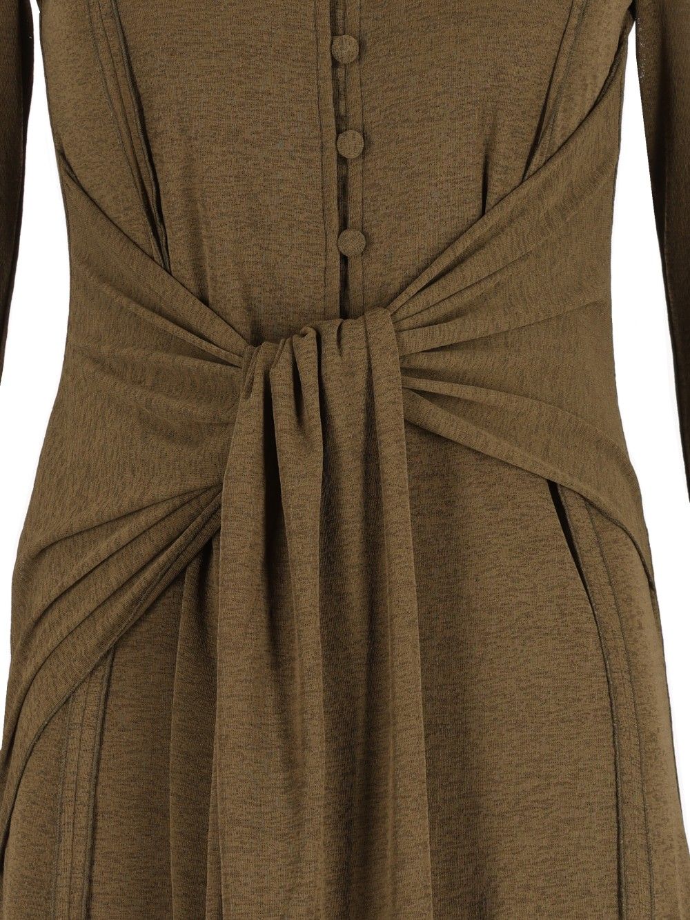 Ganni Long Gauze Dress Dresses - Green | 31c3364cd35106c62367d964c28c42eaae2832d4