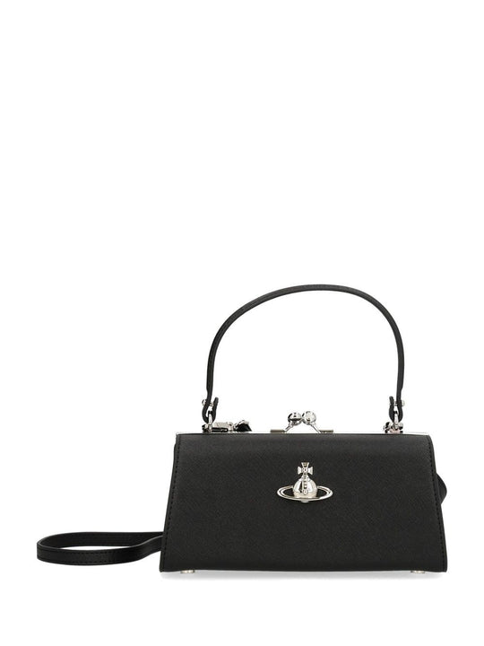 Doll Xl Frame Purse Handbags Black