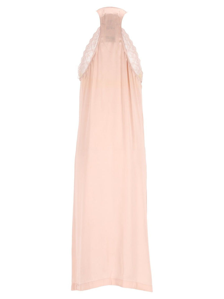 Maison Margiela Midi Lace Slip Dress Dresses - Rose | fc372bf9b40fc9267211db1972011b718f669e49