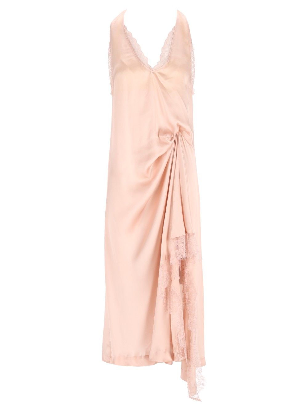 Maison Margiela Lace Slip Midi Dress Dresses - Rose | c436c0a299fe4f9f168ade47c64c13660b1b8577