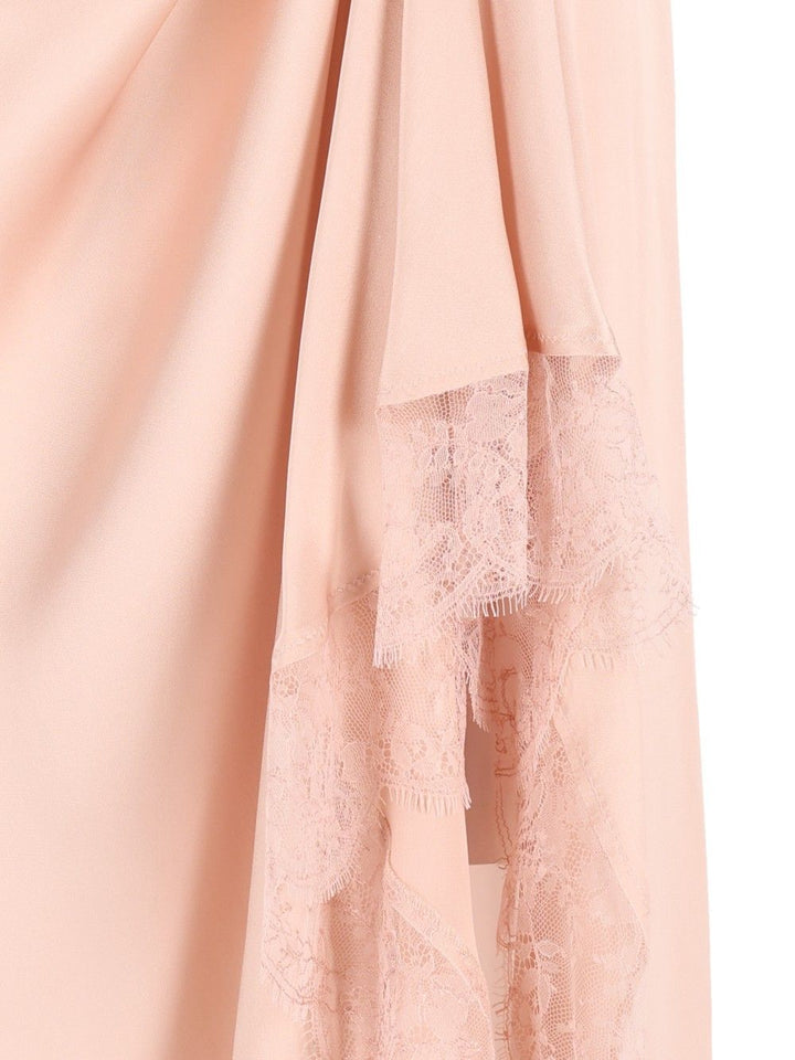 Maison Margiela Midi Lace Slip Dress Dresses - Rose | bb4c84ee0ec50b3286c121c08eb93c6153e0ce4b