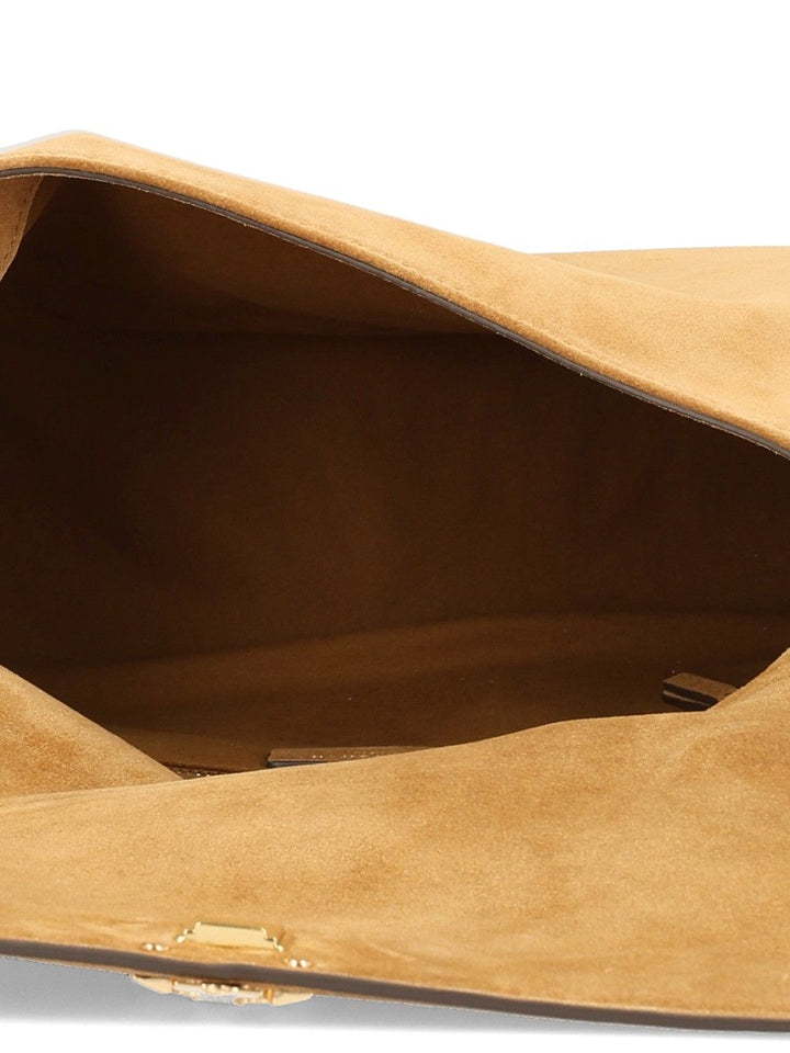 Tory Burch Charlie Suede Shoulder Bag Shoulder Bags - Brown | 95341abf4b4790ce0f7b72fa6ae290f4a288ceb7