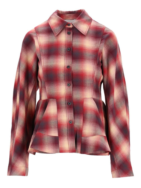 Red Checked Flannel Shirt Shirts Red