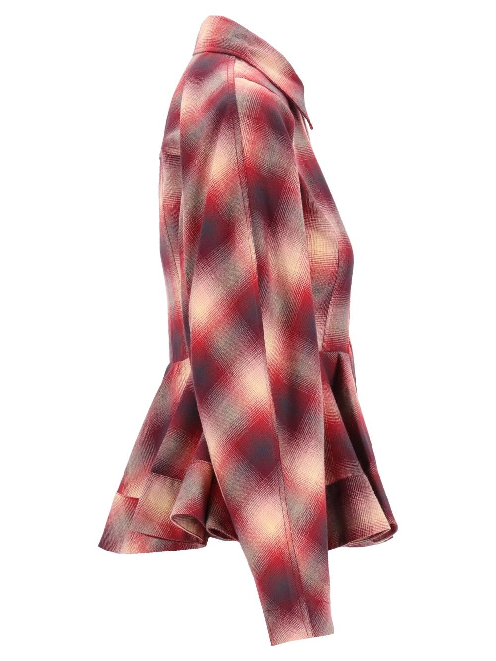 Ganni Red Checked Flannel Shirt Shirts - Red | 3d7f21f522506715a12fbd3dedcb9594716d6a1e