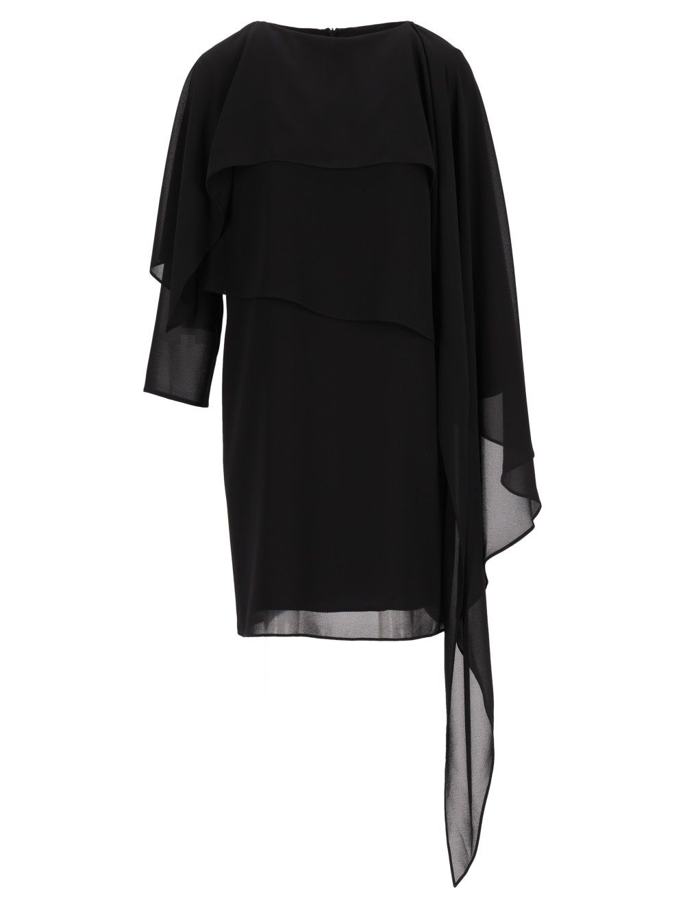 Mm6 Maison Margiela Chiffon Minidress Dresses - Black | 8a1445ebb6fa4a687ce947d248d7d5d548605bd1