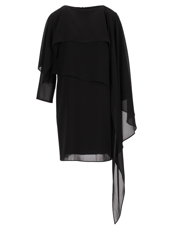 Mm6 Maison Margiela Chiffon Minidress Dresses - Black | 8a1445ebb6fa4a687ce947d248d7d5d548605bd1