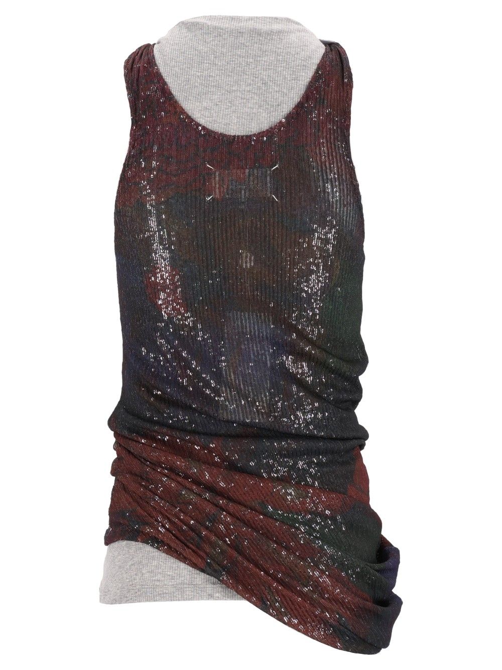 Maison Margiela Printed Draped Top Tops - Multicolor | e10e6582fd4b1f0b49eb45f2e43802d8592e4799