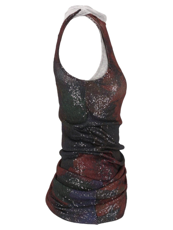 Maison Margiela Printed Draped Top Tops - Multicolor | dec7ba2ce64992b21328ad5bf333da712952940d