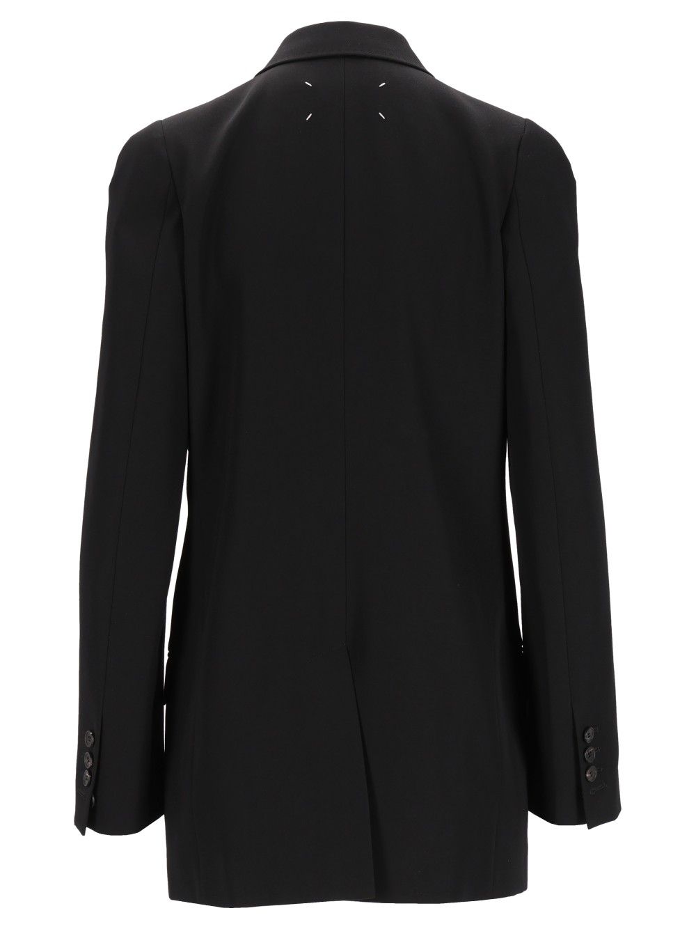 Maison Margiela Double-Breasted Blazer Jackets - Black | 125d18a38c73fe63abe396b1418c821d1607261f