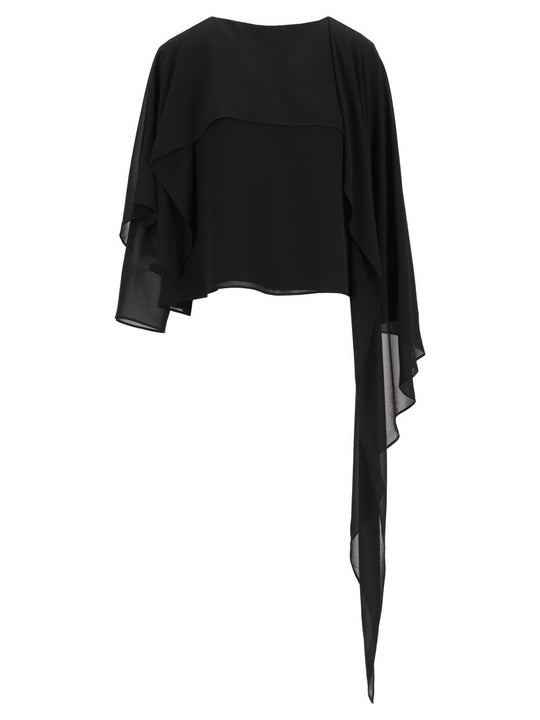 Long-Sleeved Top Tops Black
