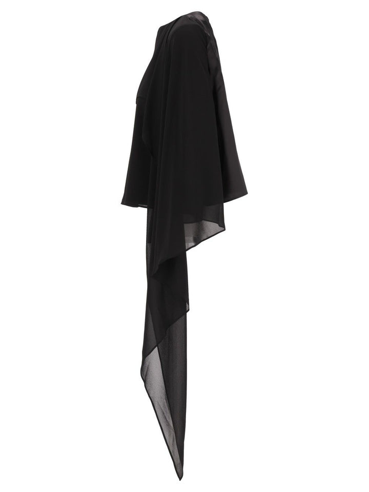 Mm6 Maison Margiela Long-Sleeved Top Tops - Black | b75e5685b4a0abe211d65faac19450aa6cd95f66
