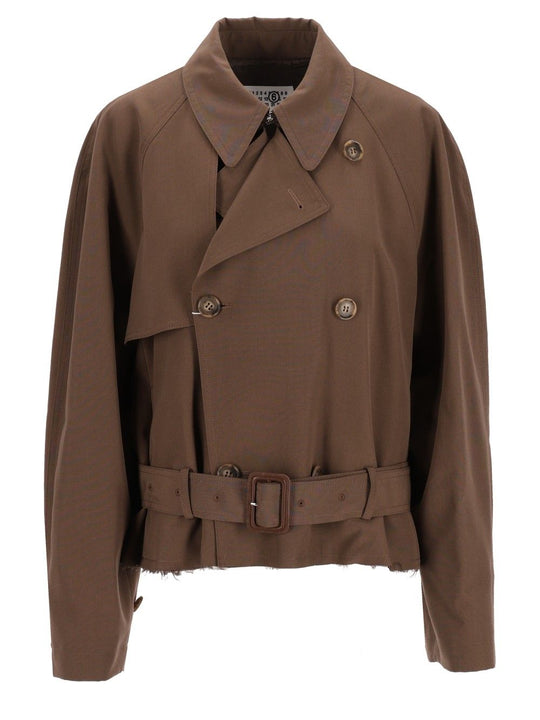 Short Jacket Coats Brown