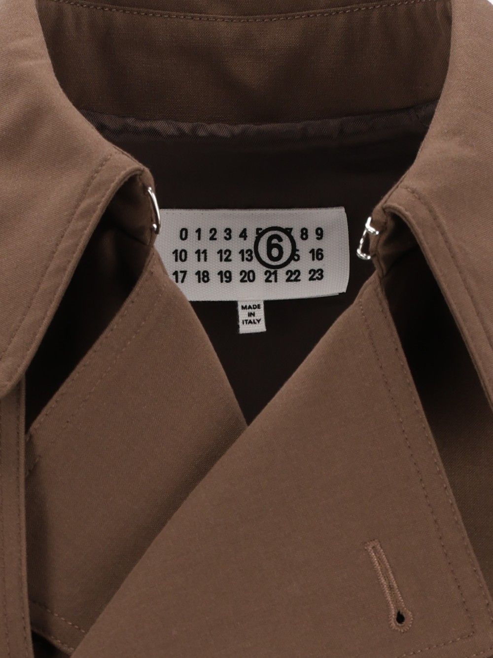 Mm6 Maison Margiela Sportsjacket Coats - Brown | 8872116738f6b1c9c9bd392d6e168540ac14b40c