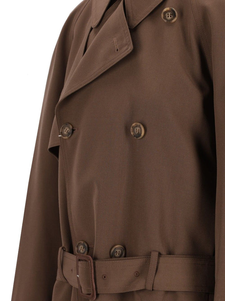 Mm6 Maison Margiela Short Jacket Coats - Brown | b9de34cc2c902596d28c455c49e5503483793ee7