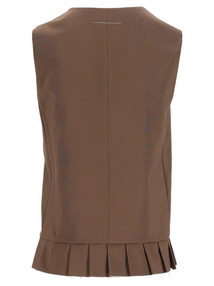 Mm6 Maison Margiela Top Tops - Brown | f8b69173d17948517a9b1e4f1d70b79dd0d8bc65