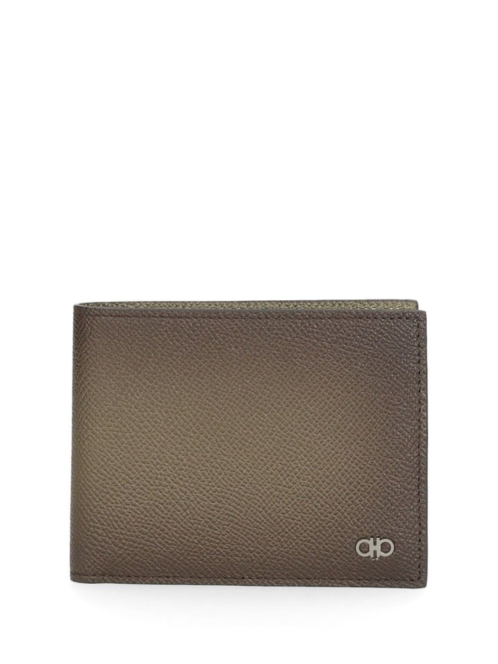 Ferragamo Micro Gancio 1/2 Vit New Gemini  New Olive/ Wallets - Brown | 5753a04f90d5276a77d3f0c69254542bb0e95a7c