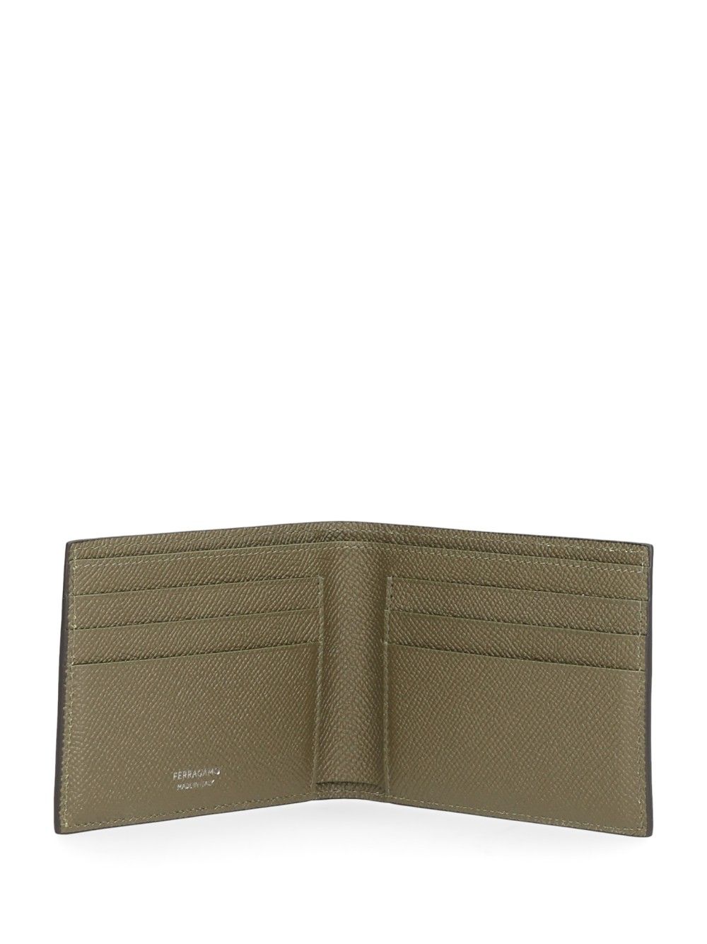 Ferragamo Micro Gancio 1/2 Vit New Gemini  New Olive/ Wallets - Brown | b63fc82ea8f6a60fee11ccf75a7492799e524e0f
