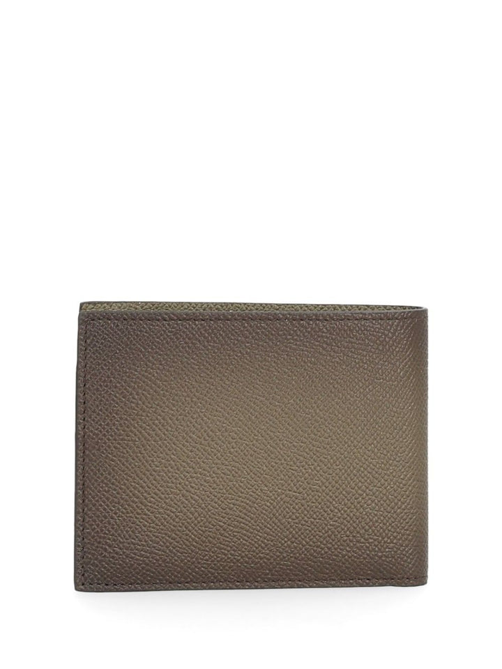 Ferragamo Micro Gancio 1/2 Vit New Gemini  New Olive/ Wallets - Brown | 199ab65d8596110f2d1b954fc366ff3c660b71ad