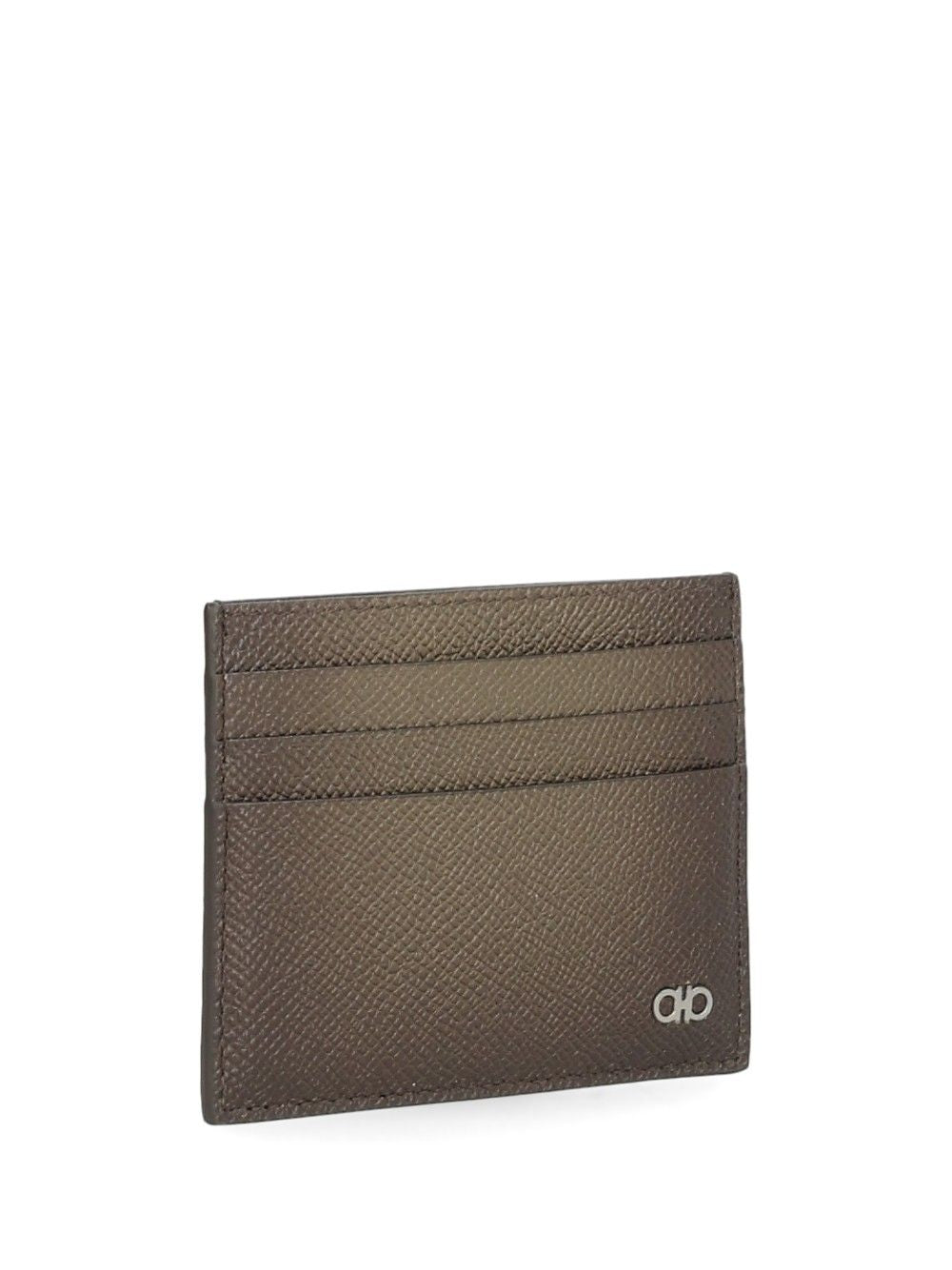 Ferragamo Gancini Credit Card Holder Wallets - Brown | b075541e5d18443cb5fabda7efc78c5aa040580d