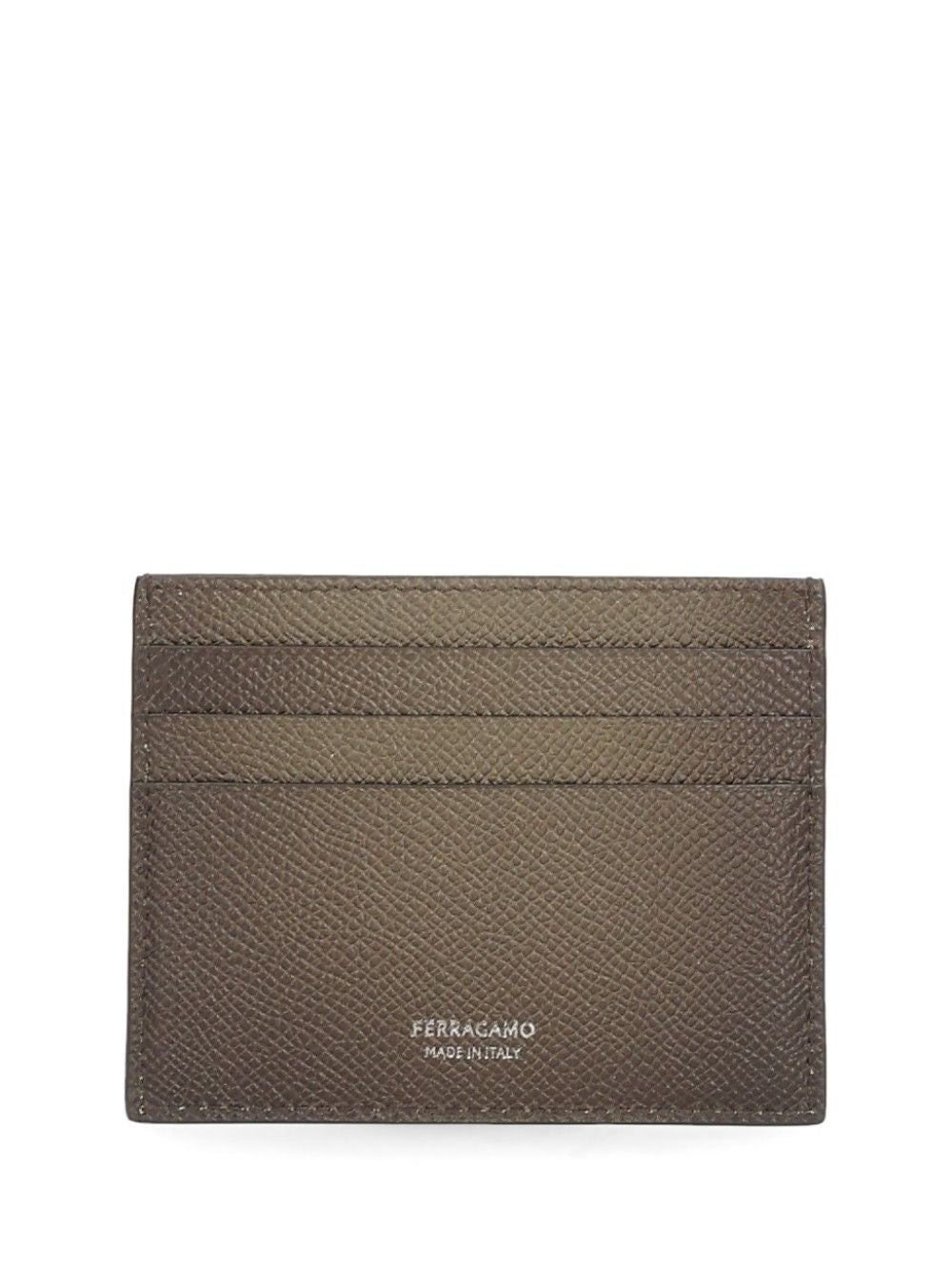 Ferragamo Gancini Credit Card Holder Wallets - Brown | dc8d9482e695abf838b116a631c3149f1e7e48fc