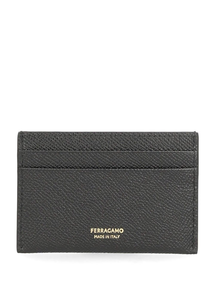 Ferragamo Gancini Card Holder Wallets - Black | c127704d9607ce01046c1fdb602d91eedeffc4c8