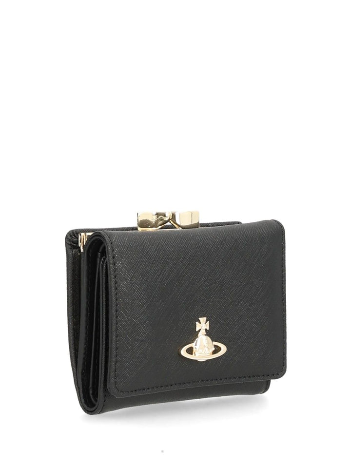 Vivienne Westwood Small Wallet With Frame Small leather goods - Black | 621b9d25929ebb4351ddf917c9731bb4d5759b07