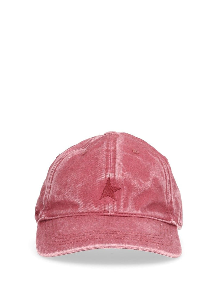 Golden Goose Deluxe Brand Washed Cotton Baseball Cap Hats - Bordeaux | 2c547f843b14268be78e7f593fce6ce7141355fc