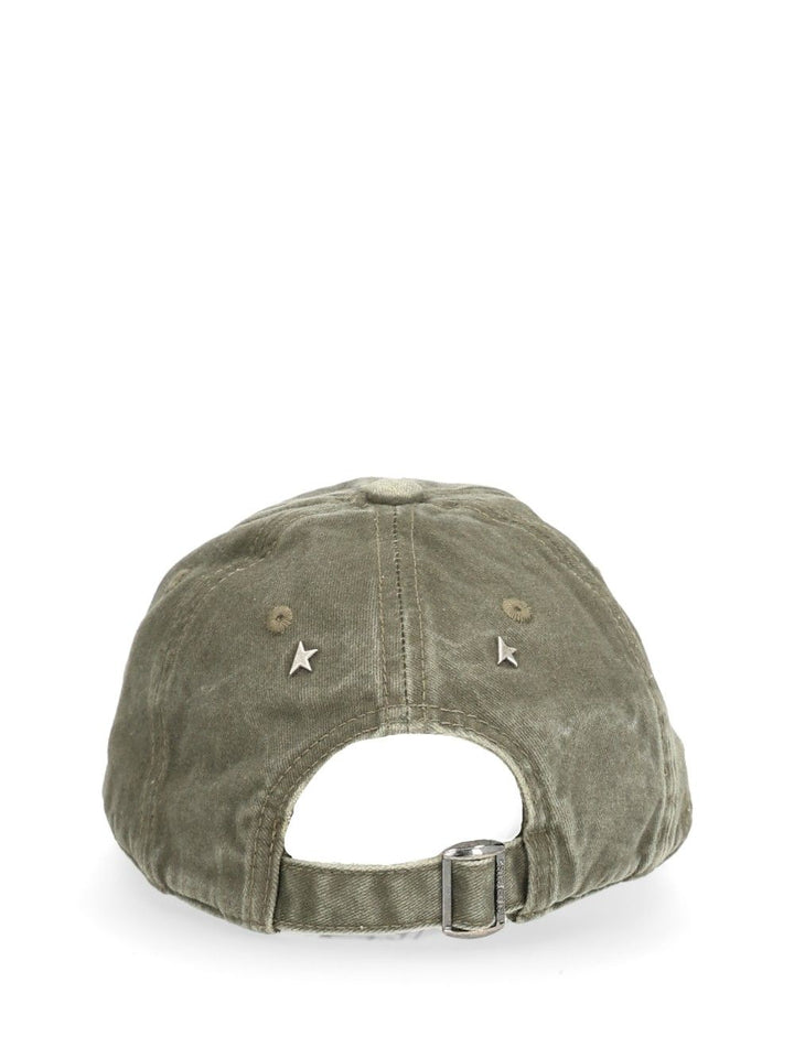 Golden Goose Deluxe Brand Washed Cotton Baseball Cap Hats - Green | 03eeaeb34337e5366d9326ecf5ab9945bd37da72