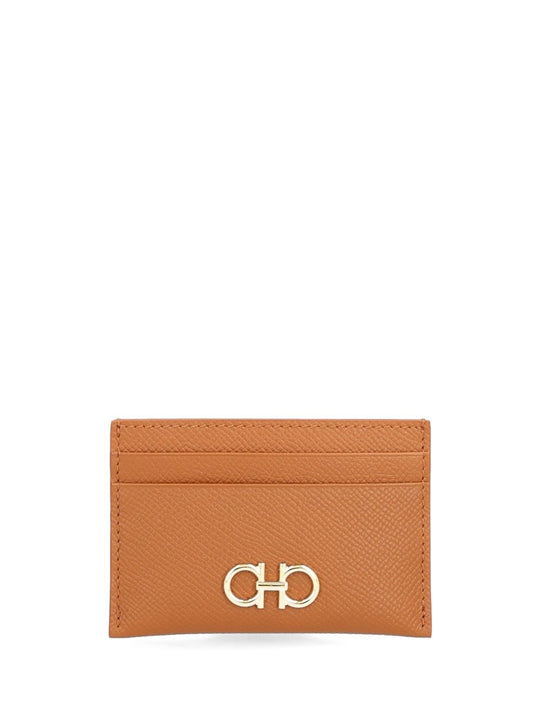 Gancini Credit Card Holder Wallets Brown
