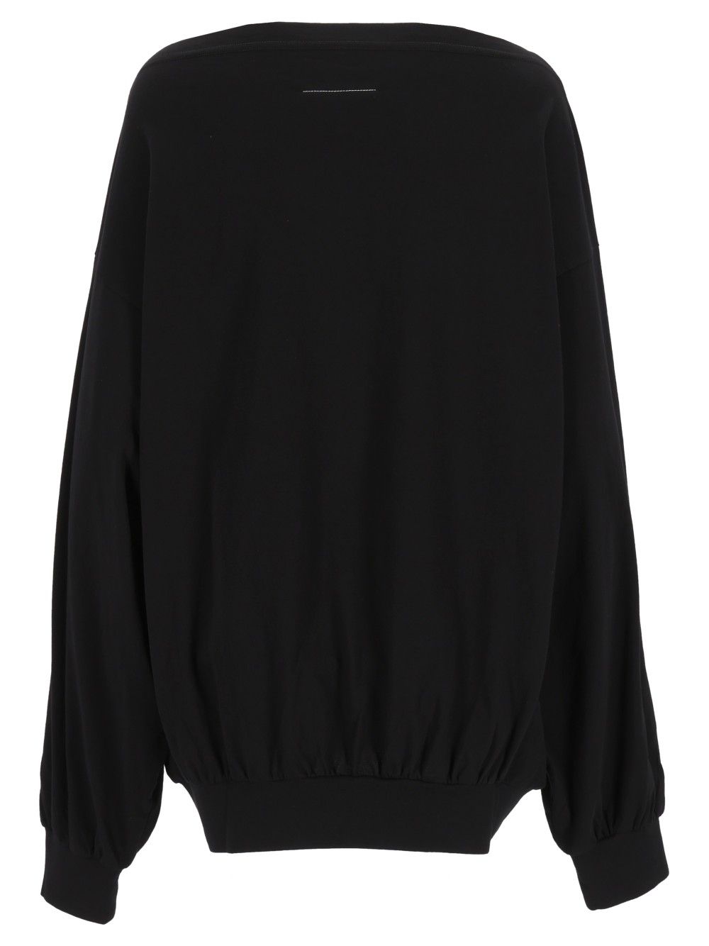 Mm6 Maison Margiela Oversized Sweater Tops - Black | 8f915c31ea54ab310279c9f001da619f5eb9b856