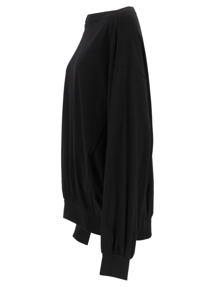 Mm6 Maison Margiela Oversized Sweater Tops - Black | bde5554dc1cff9febfd4b4324bdba0d137c3a142