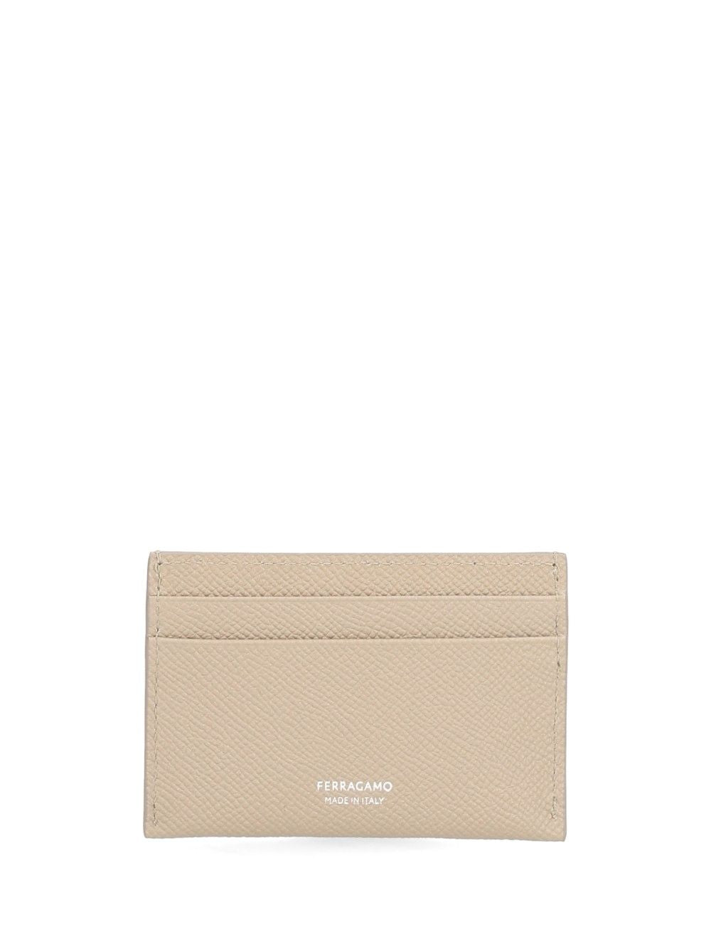 Ferragamo The Gancini Card Case Wallets - Beige | bbd4762d23891e659cea6f94aee8d70d997ff409