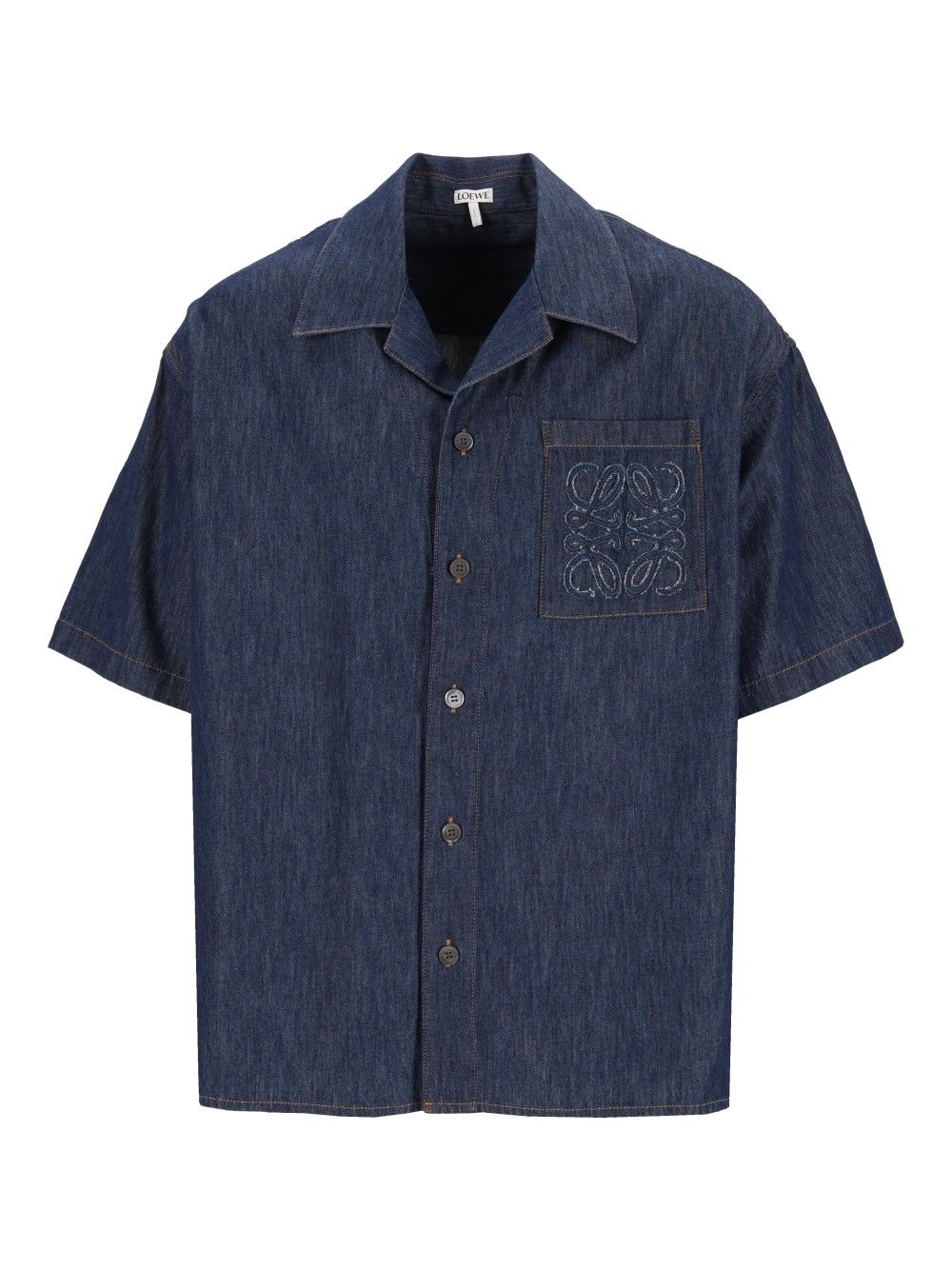 Loewe Short Sleeve Shirt Shirts - Blue | 091ab97e8800b8a3ea5f506e5729772ecb182337