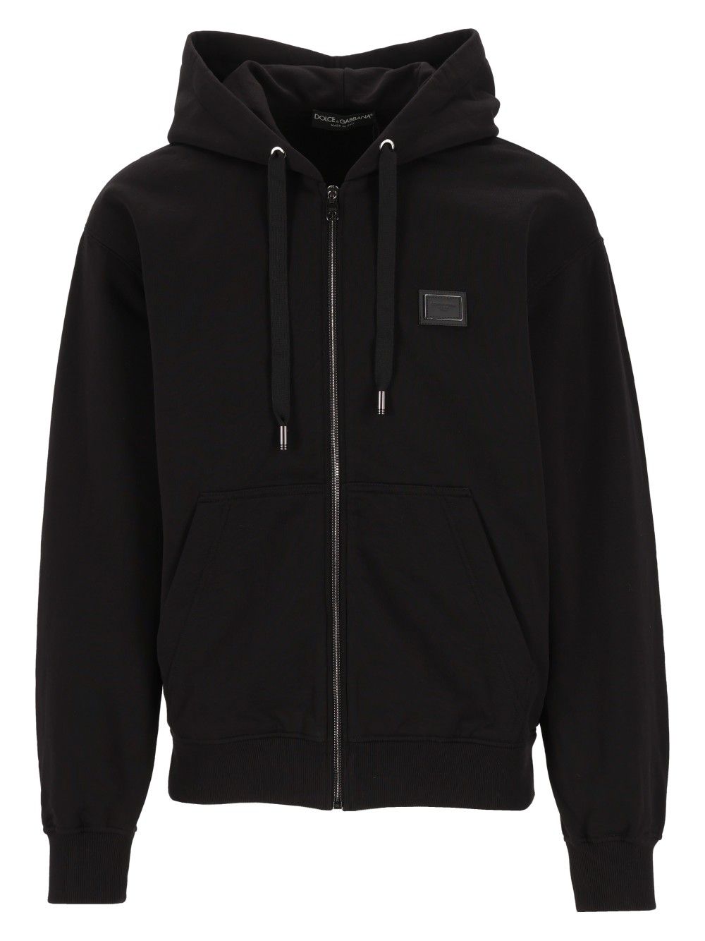 Dolce & Gabbana Hooded Zipped Sweater Sweatshirts - Black | 70ef87a4ae8517989e615aff147ee07d02a3ea04