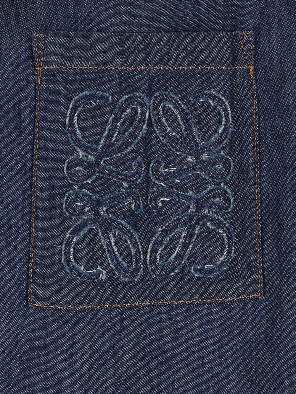Loewe Short-Sleeved Shirt In Cotton Shirts - Blue | 3c7cdff4584f0907926a37741cf2f0a9725d1e13