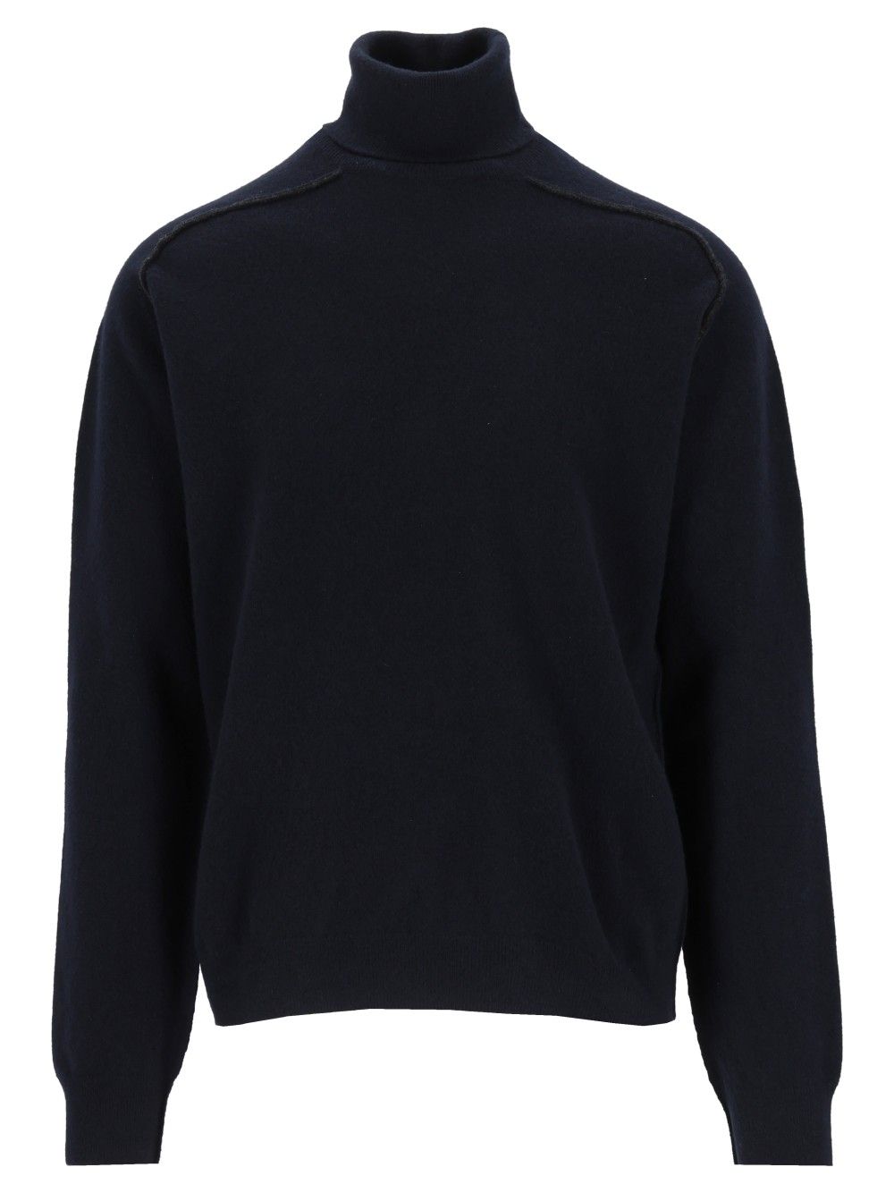 Maison Margiela Lambswool Mockneck Sweater Knitwear - Blue | e4abb0d4a3c0a8c2b3b48148b8c9aa18a46d0ff6