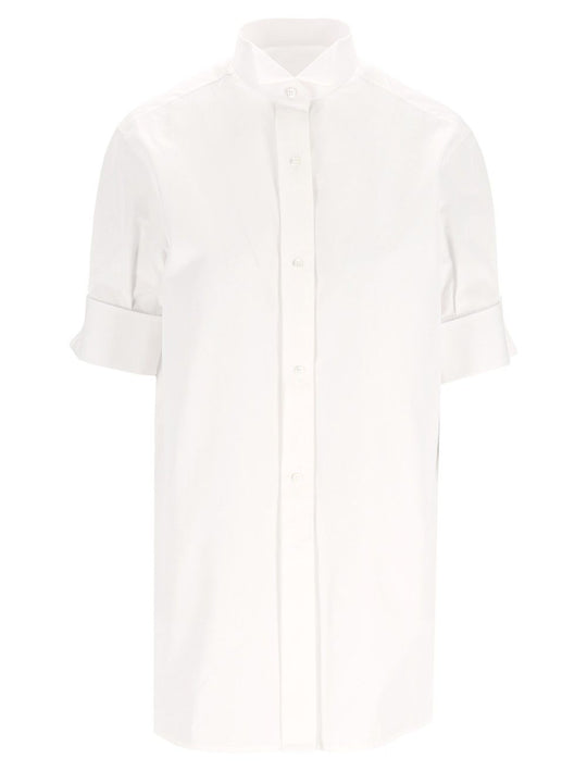 Cotton Poplin Shirt Shirts White