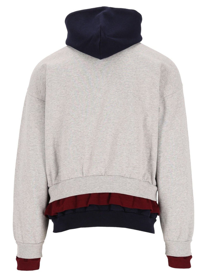 Balenciaga Layered Hoodie Sweatshirts - Grey | cf394ea2b0022d65a022495e85f7703e9a37cc0a