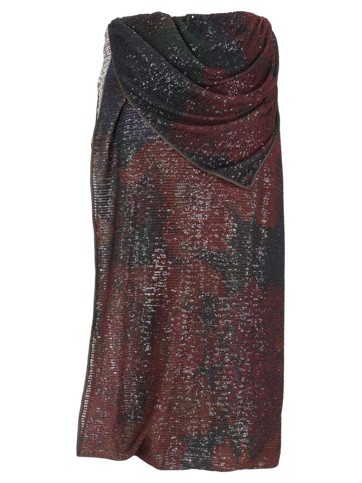 Maison Margiela Sequins Draped Maxi Skirt Skirts - Multicolor | eef66081d8e982e516ab53d819983fede742ed0e