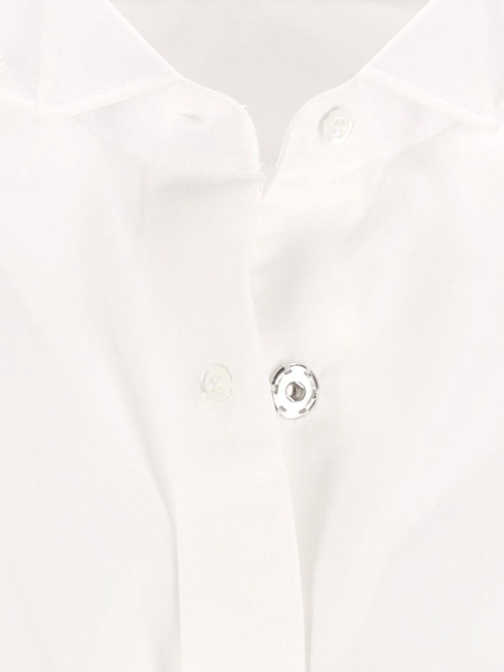 Maison Margiela Snapped Button Short Sleeves Shirt Shirts - White | 98c0608b8291eac33bec13a782773e55c14a8462