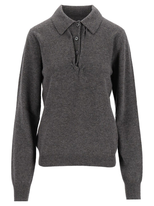 Polo Sweater Knitwear Grey