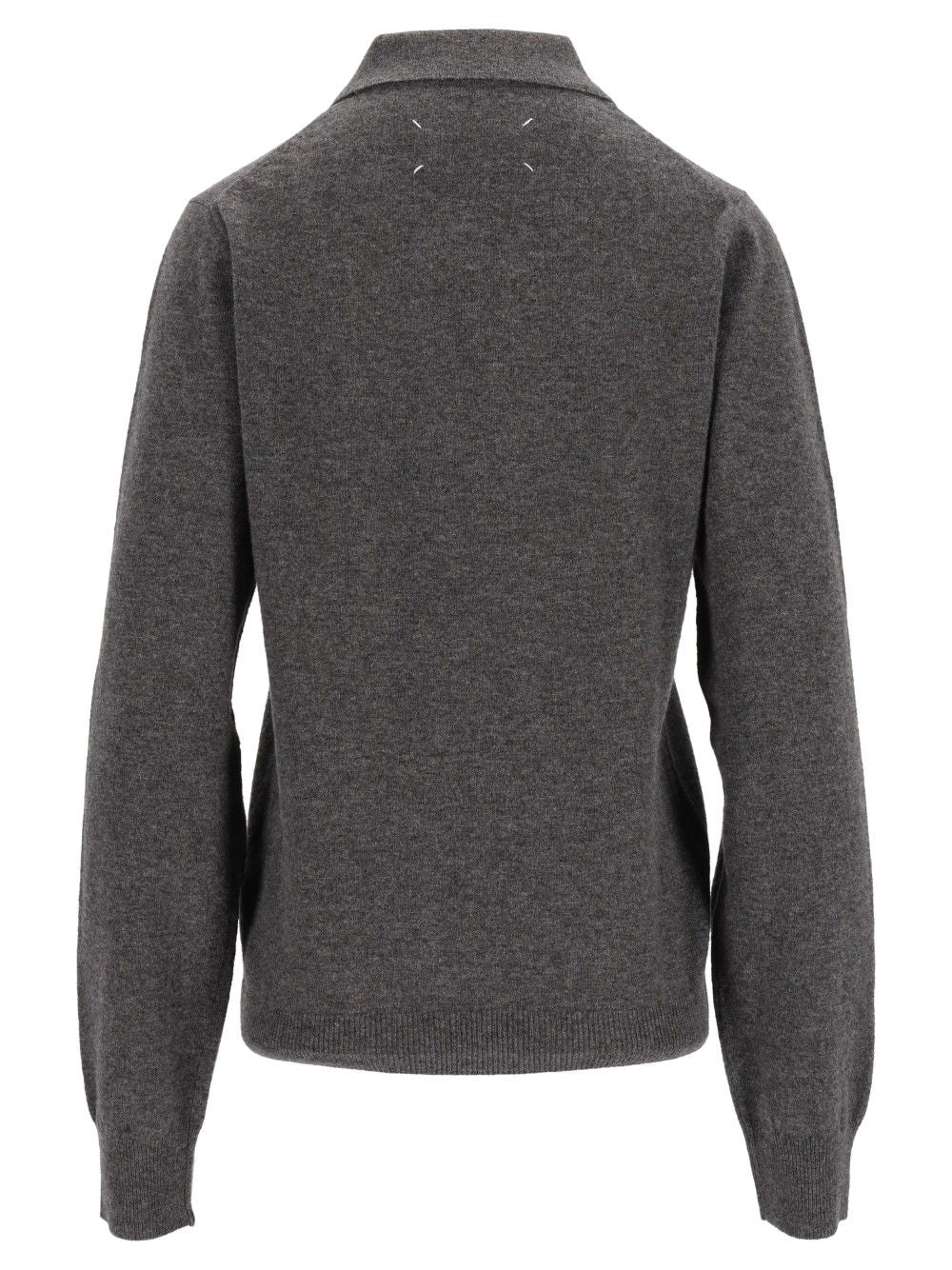 Maison Margiela Polo Sweater Knitwear - Grey | fd52cb84fabf68e01e273cf847fb205b5ea87d8a