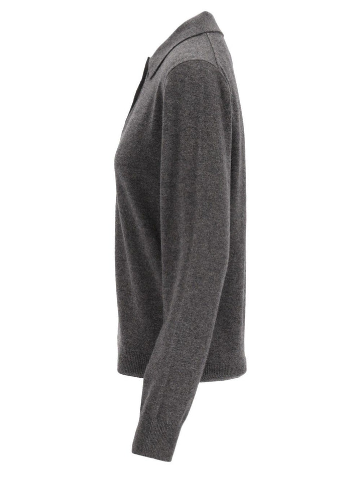 Maison Margiela Polo Sweater Knitwear - Grey | 8f10f58afd7b11c410d71c32a66831537838f370