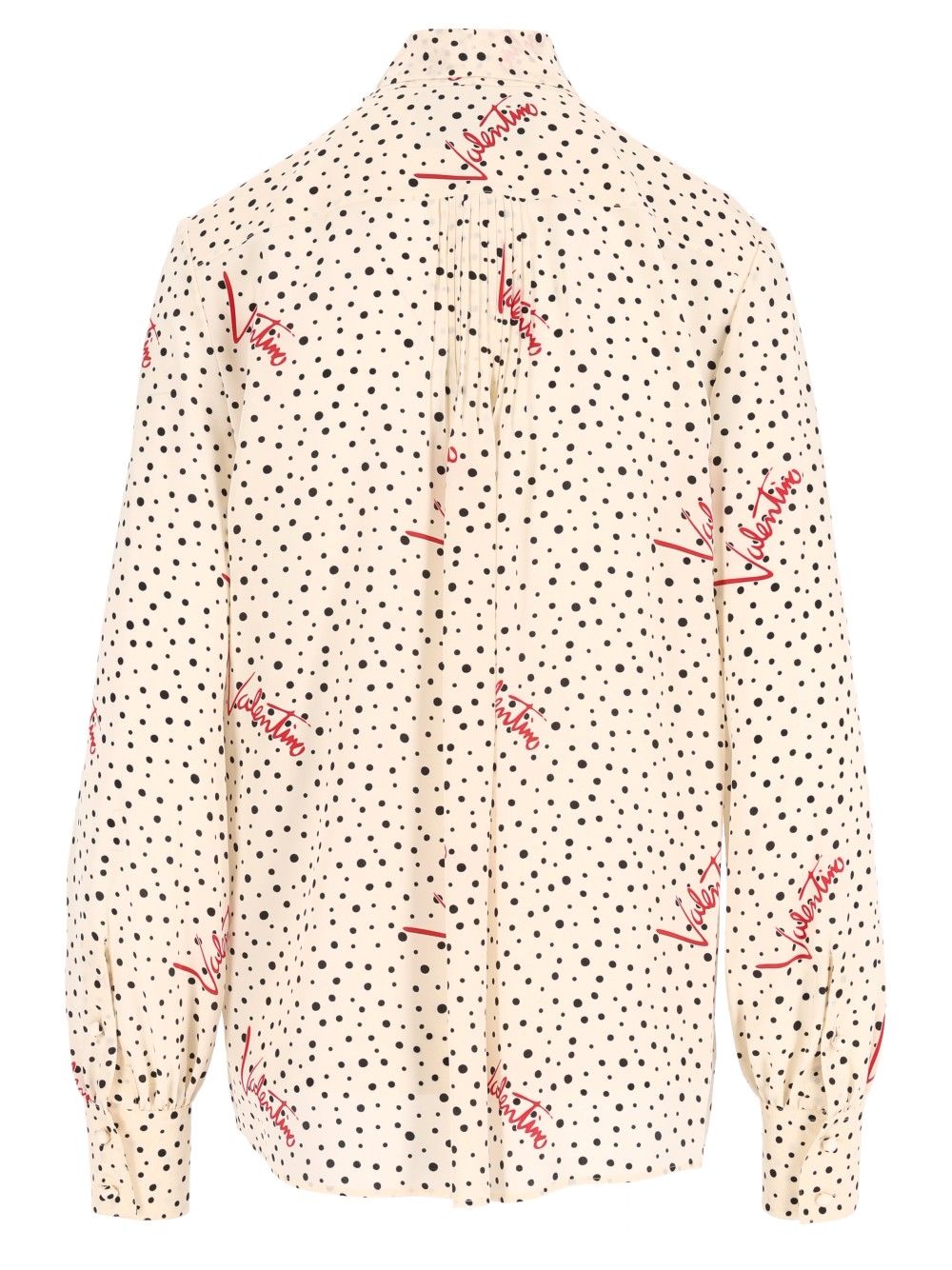 Valentino Garavani Shirt Crepe De Chine Bollicine Plus De Pois Shirts - White | 8ed9e1dfaaaabd6aa62119e848474f7ec53c0d4a