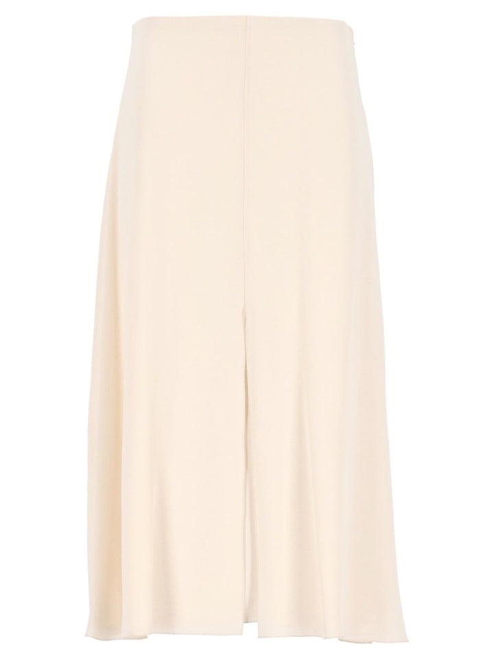 Valentino Garavani Midi Skirt In Georgette Skirts - White | 8c36393ac13ac9a9ce39bc6204f5488a500c47fc