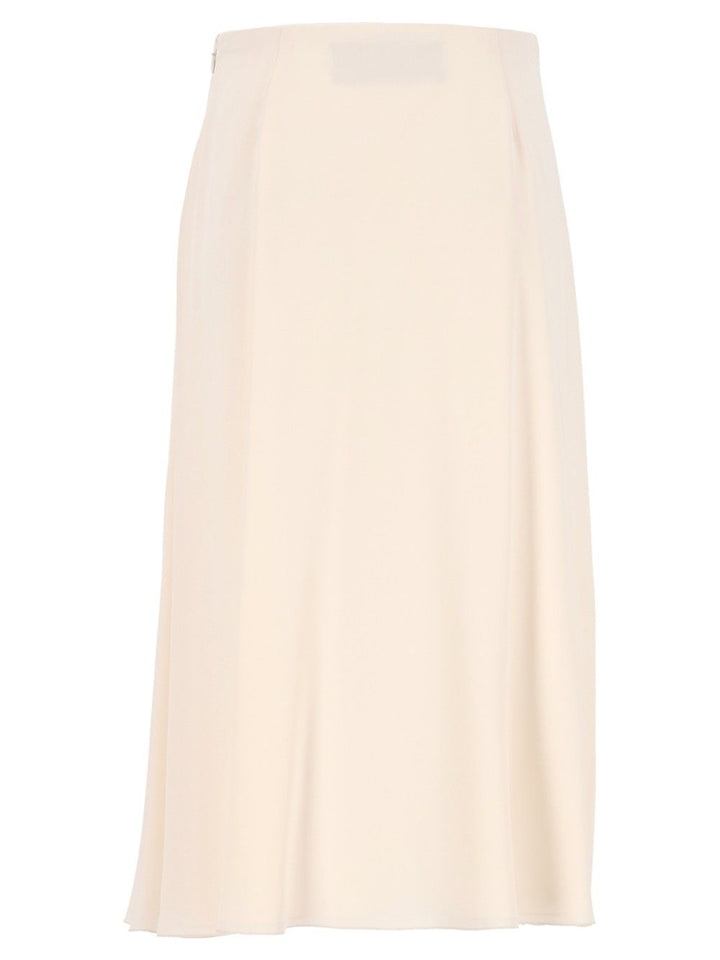 Valentino Garavani Midi Skirt In Georgette Skirts - White | 5b73d0e3f78893f68c32faec8b50c78c87582dae