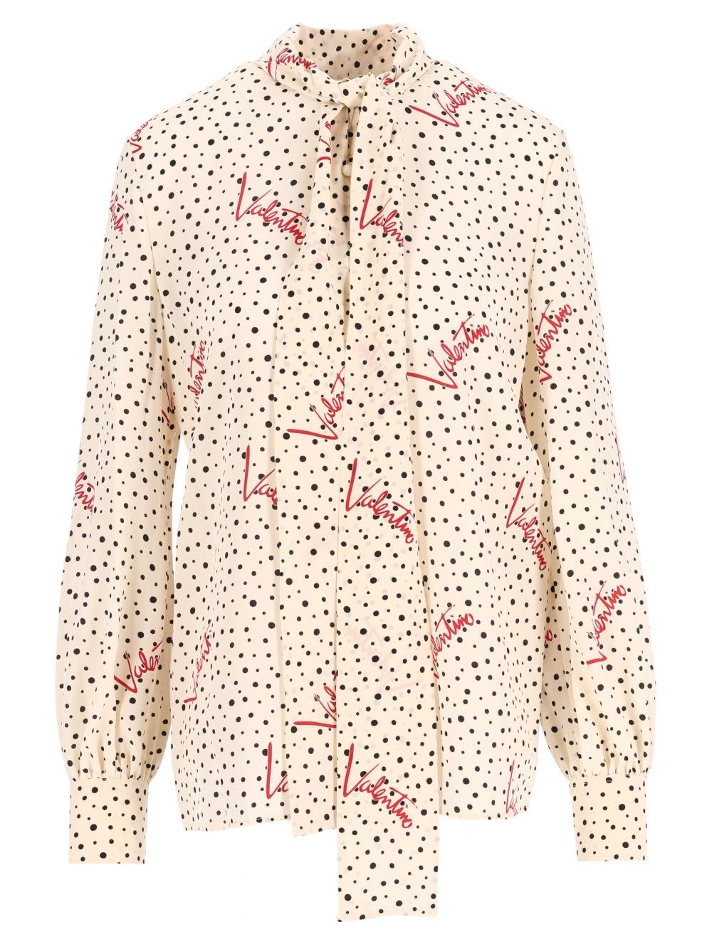 Valentino Garavani Plusdepois Bubble Crepe De Chine Shirt Shirts - White | d083f79b8116cbafd6f875c078f5065a5c3b8f5f