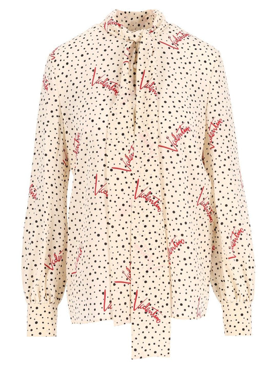 Plusdepois Bubble Crepe De Chine Shirt Shirts White