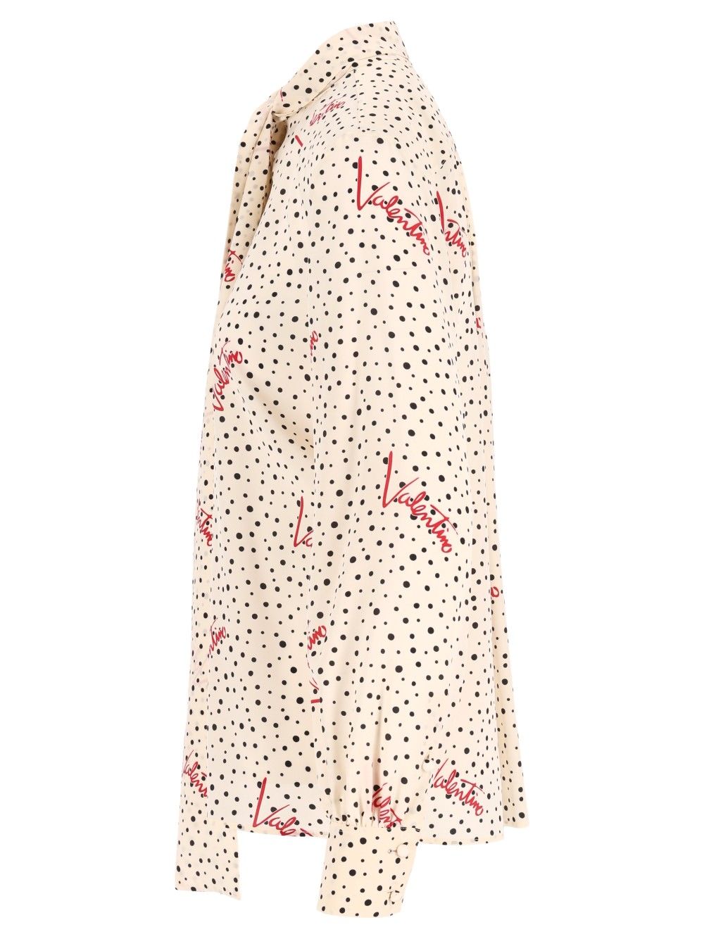 Valentino Garavani Shirt Crepe De Chine Bollicine Plus De Pois Shirts - White | 7175e93ad5dcb73abef21324ea490c427b4b1c98