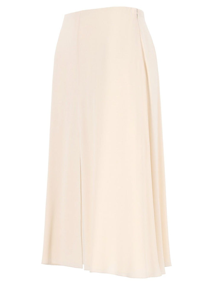 Valentino Garavani Midi Skirt In Georgette Skirts - White | a1e4d0e4e766e796fe83a53730ab5e68d0b645c0
